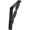 Ekena Millwork Loera Wrought Iron Bracket, (Single center brace), Antiqued Silver 1 1/2"W x 5 1/2"D x 8"H BKTM01X05X08SLOASV - alternate 1